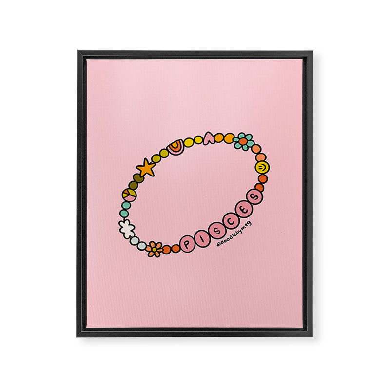 Pisces Friendship Bracelet Framed Canvas Print Gallery Image 8