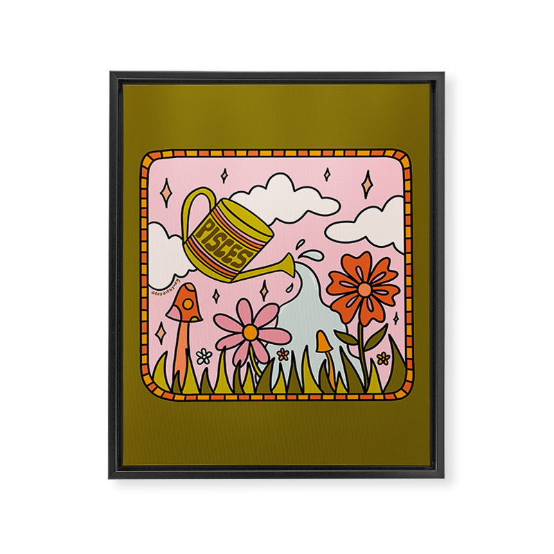 Pisces Garden Framed Canvas Print Gallery Image 8