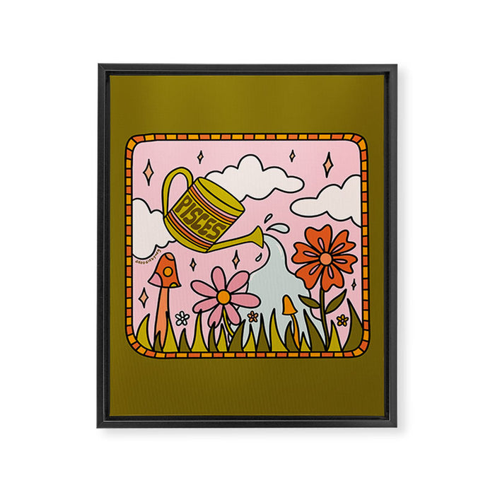 Pisces Garden Framed Canvas Print Gallery Image 1