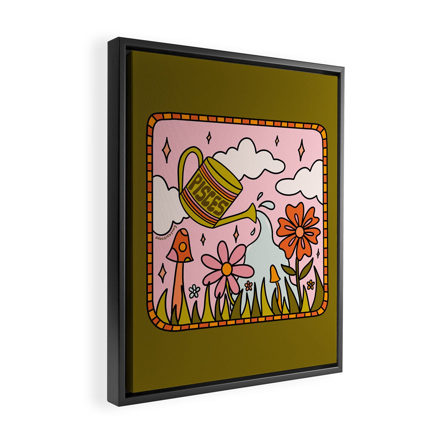 Pisces Garden Framed Canvas Print Gallery Image 2