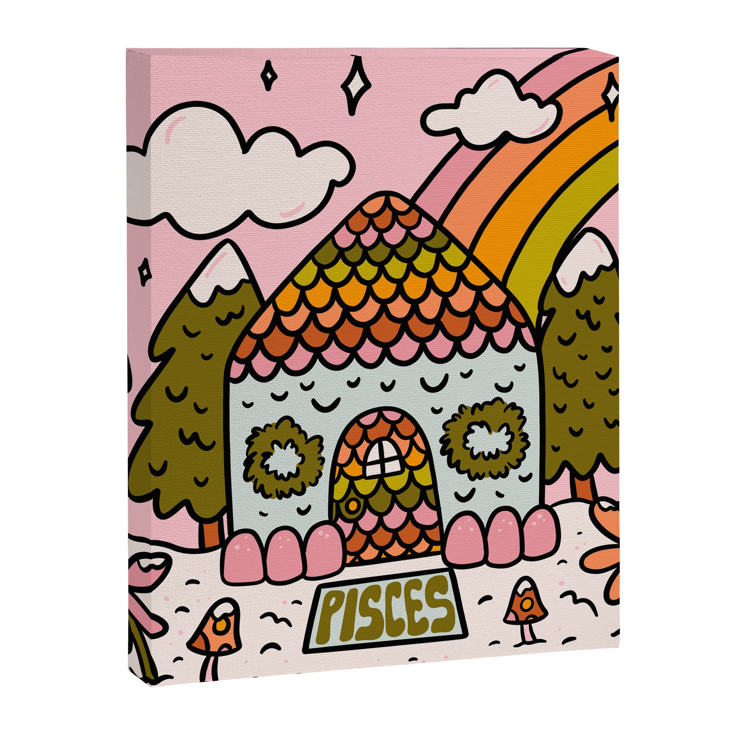 Pisces Gingerbread House Canvas Print Gallery Image 8