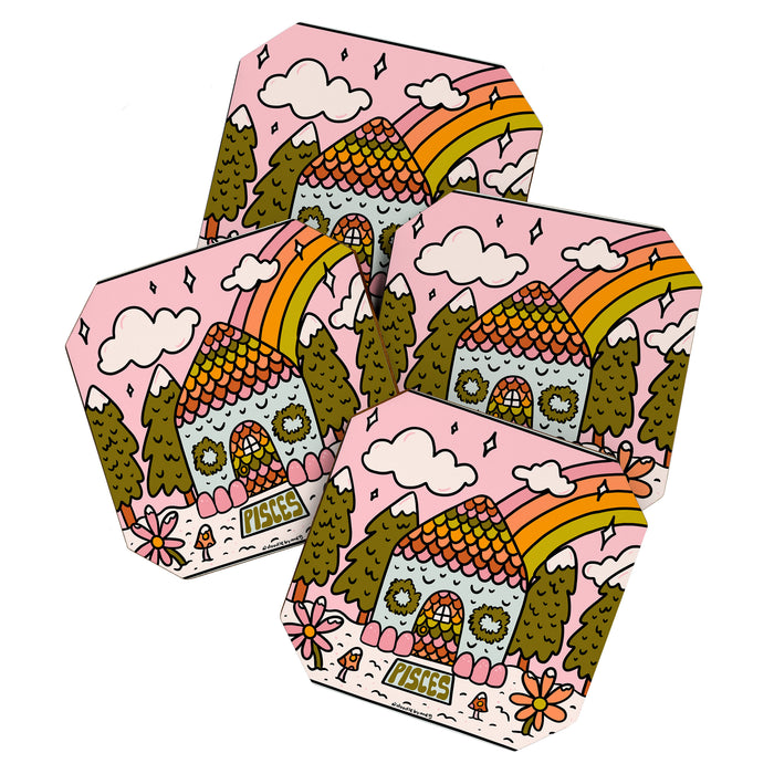 Pisces Gingerbread House Coaster Gallery Image 1