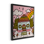 Pisces Gingerbread House Framed Canvas Print Gallery Image 2