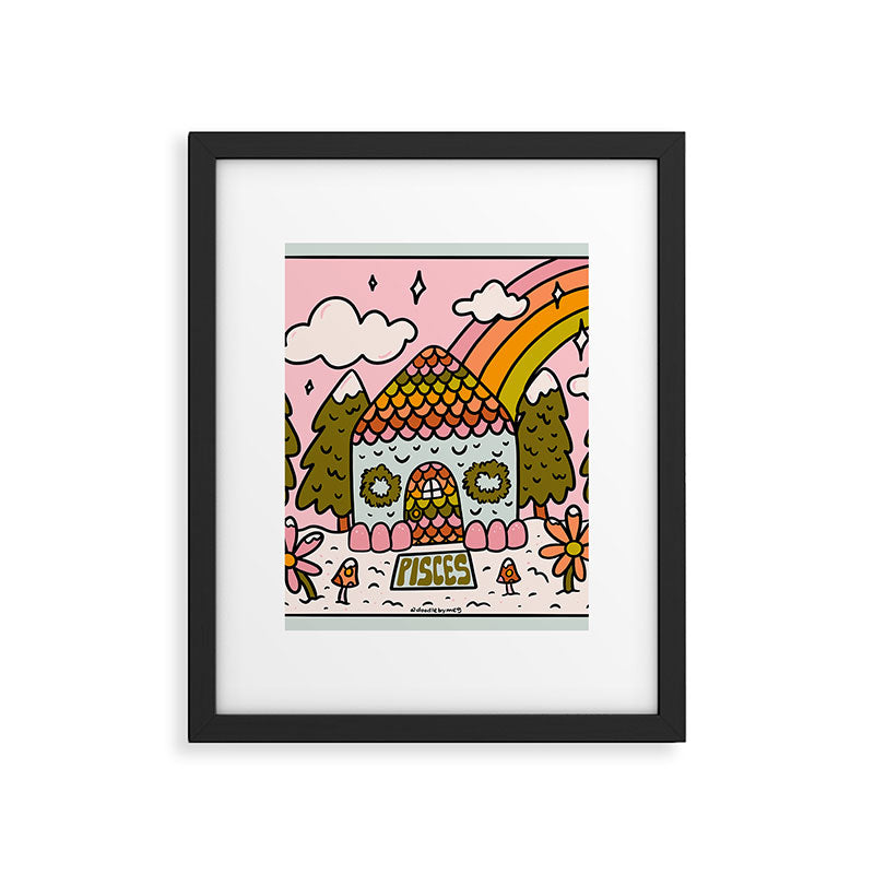 Pisces Gingerbread House Framed Art Print Gallery Image 6
