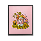 Pisces Gnome Framed Canvas Print Gallery Image 8