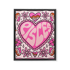 Pisces Heart Framed Canvas Print Gallery Image 8