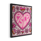 Pisces Heart Framed Canvas Print Gallery Image 2