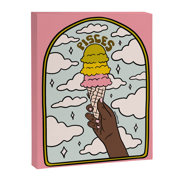 Pisces Ice cream Canvas Print Gallery Image 1