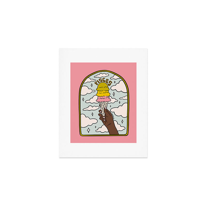 Pisces Ice cream Art Print Gallery Image 1