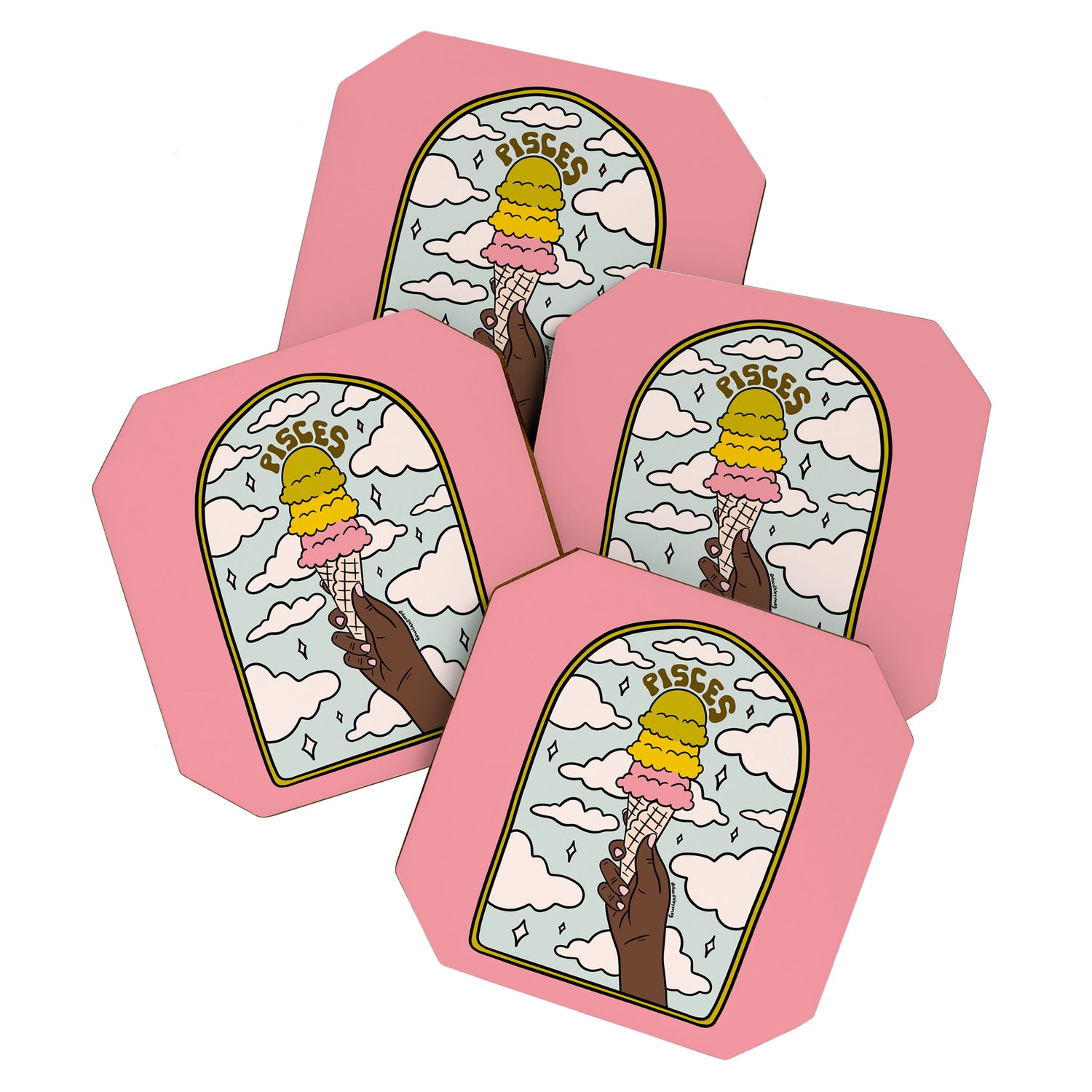 Pisces Ice cream Coaster Gallery Image 1