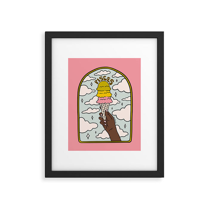 Pisces Ice cream Framed Art Print Gallery Image 1