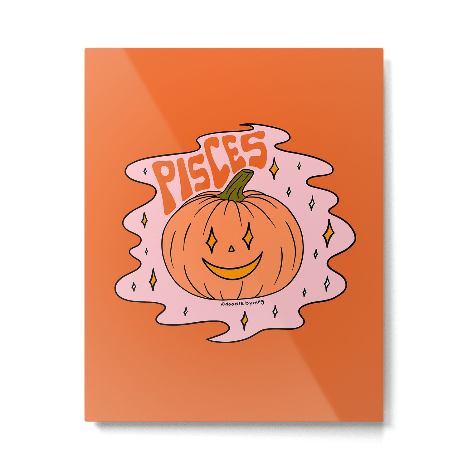 Pisces Jack O Lantern Metal Print Gallery Image 6
