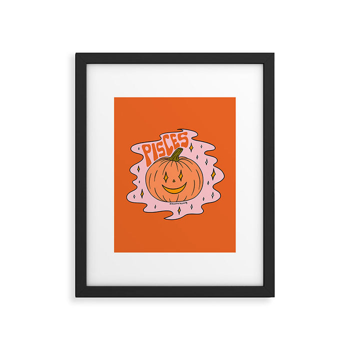Pisces Jack O Lantern Framed Art Print Gallery Image 1