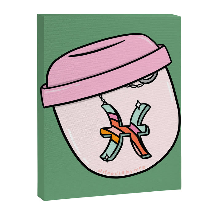 Pisces Keychain Canvas Print Gallery Image 1