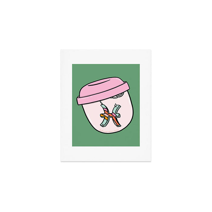 Pisces Keychain Art Print Gallery Image 1