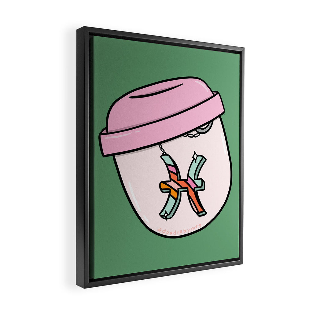 Pisces Keychain Framed Canvas Print Gallery Image 2