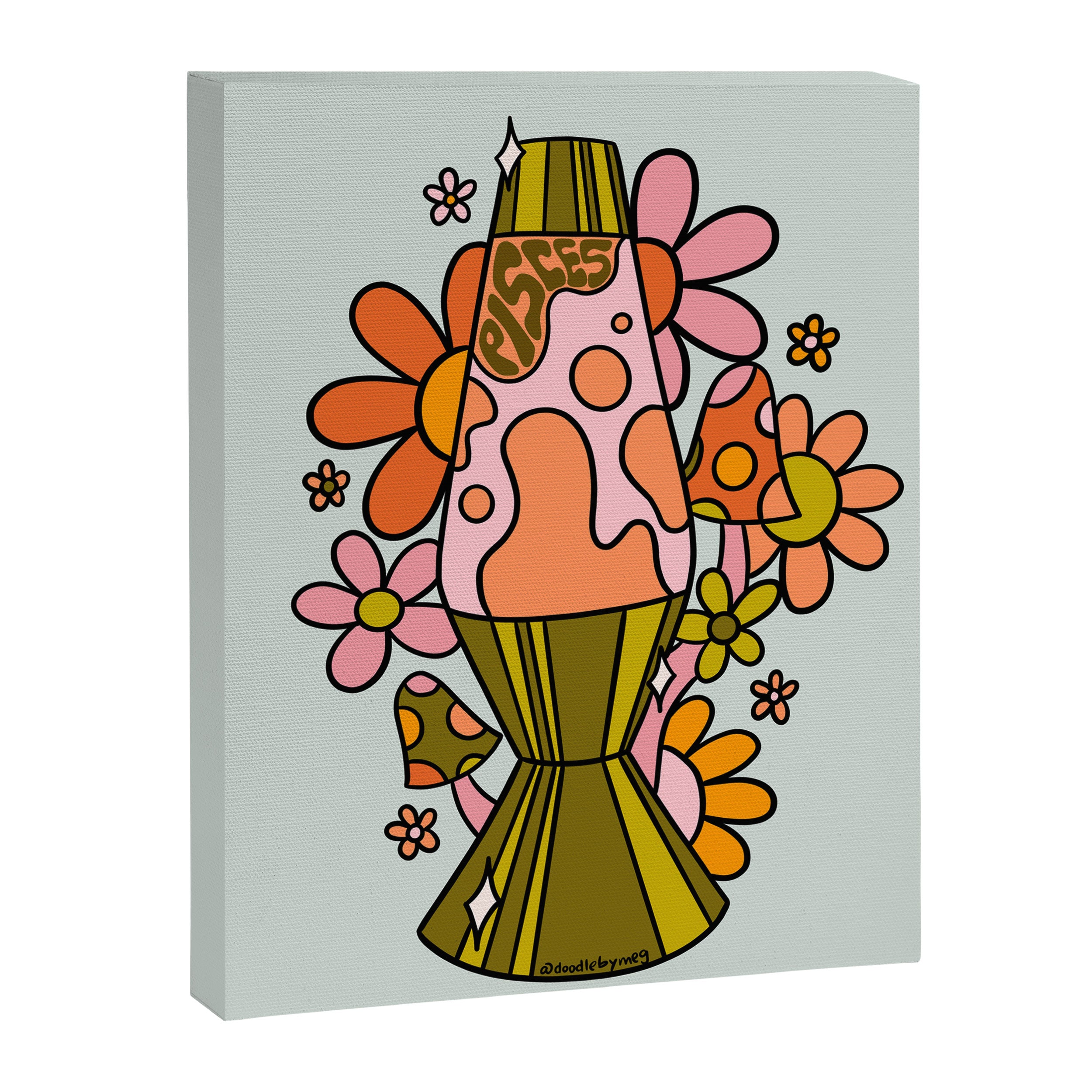 Pisces Lava Lamp Canvas Print Gallery Image 8