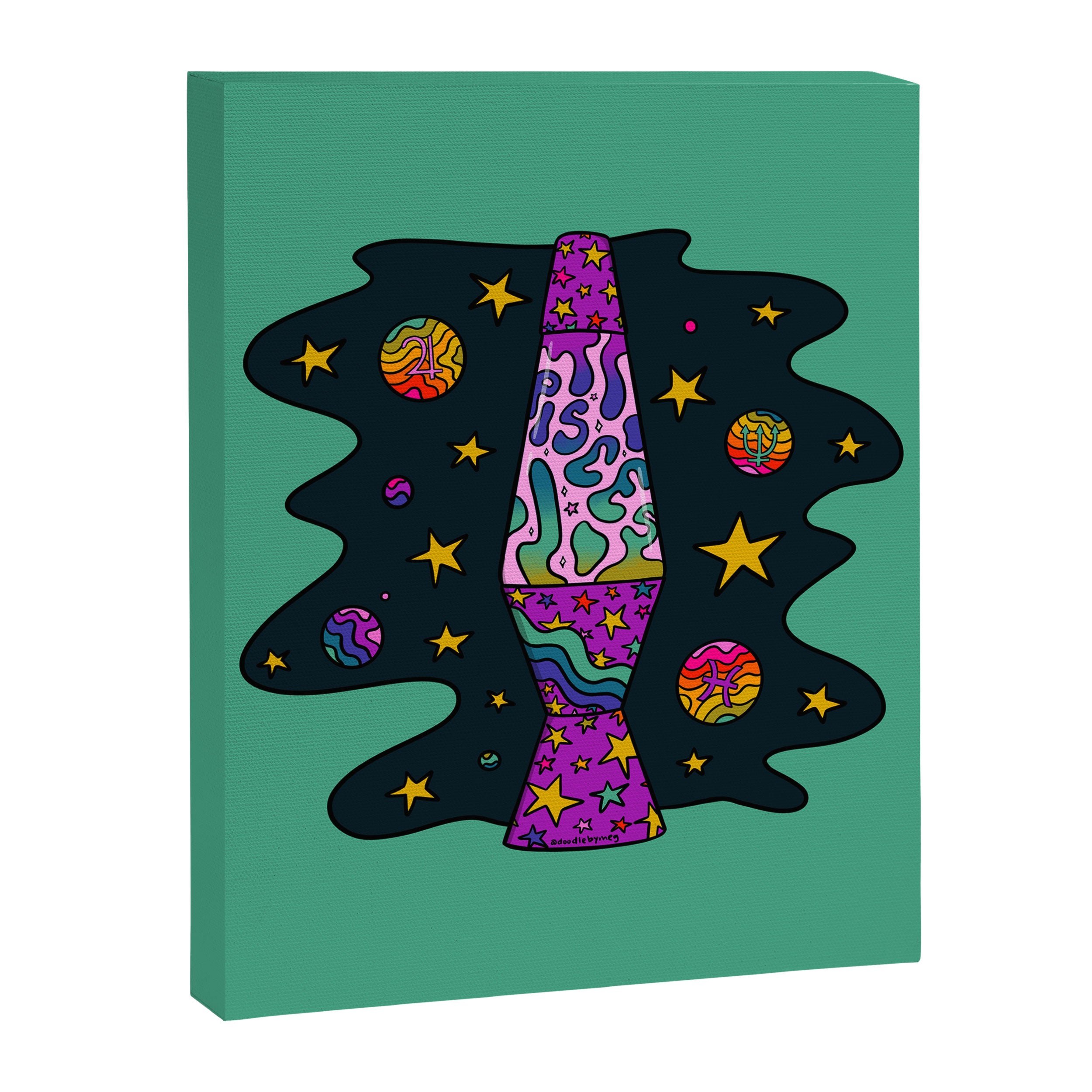 Pisces Lava Lamp Canvas Print Gallery Image 8