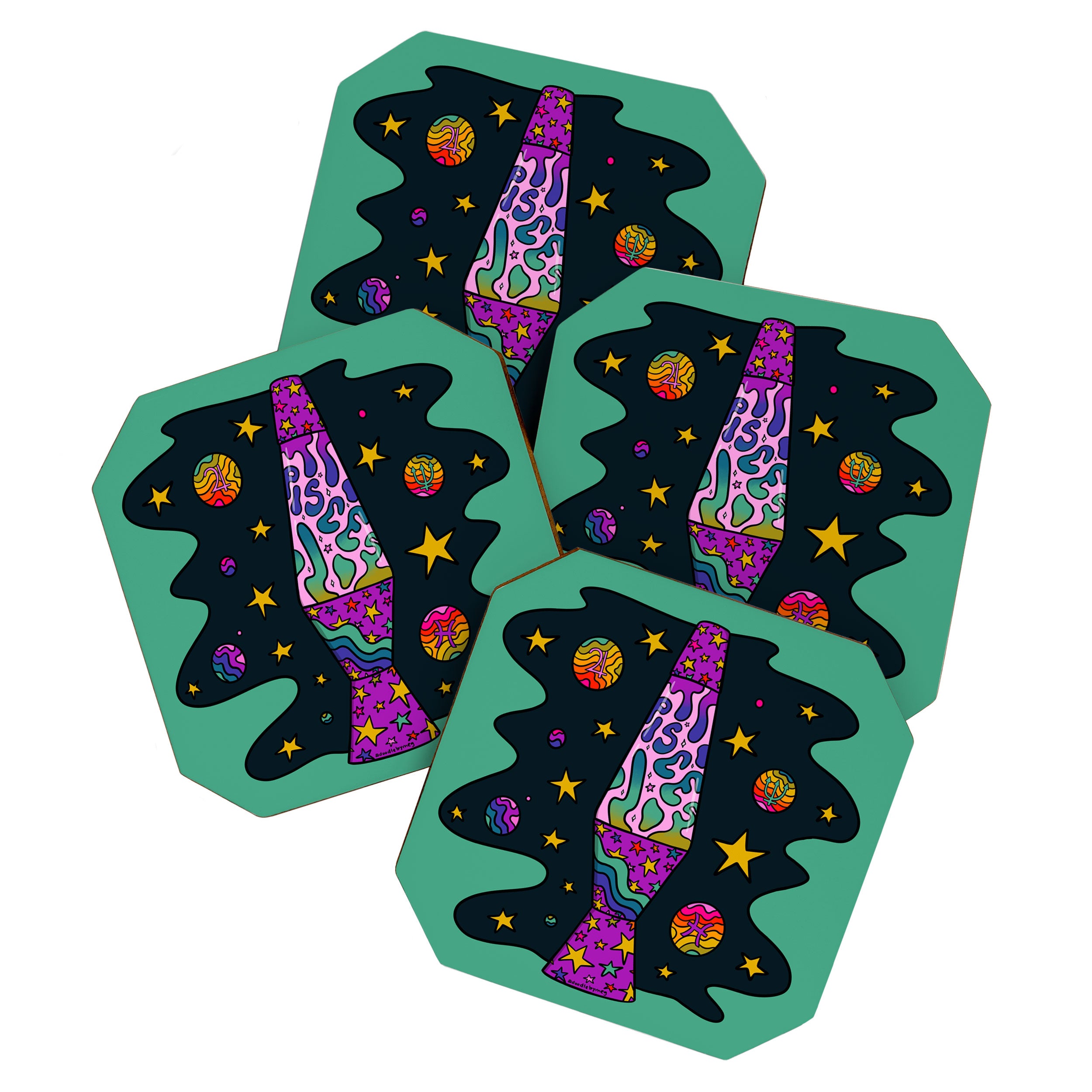 Pisces Lava Lamp Coaster Gallery Image 1