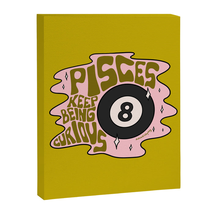 Pisces Magic 8 Ball Canvas Print Gallery Image 1