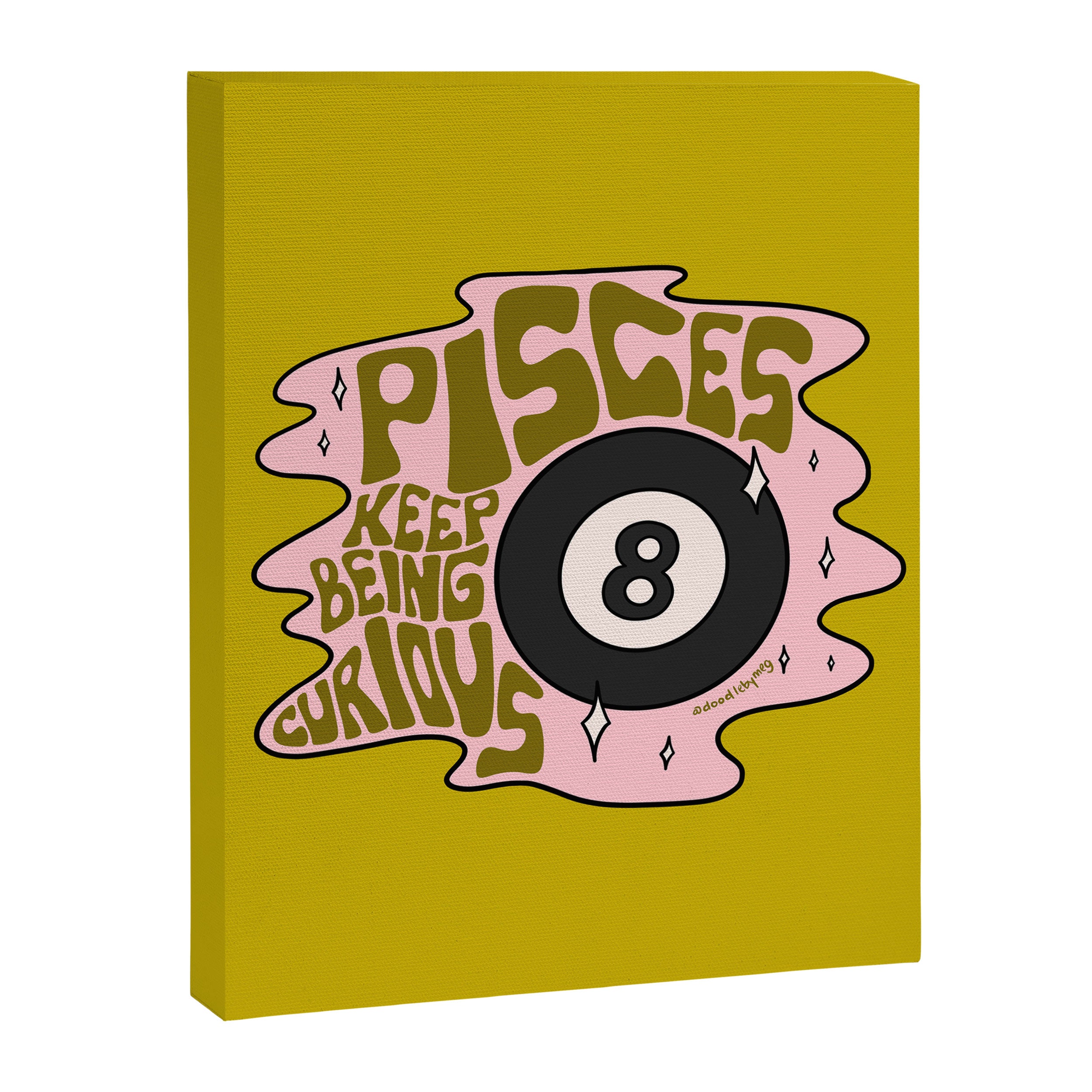 Pisces Magic 8 Ball Canvas Print Gallery Image 8