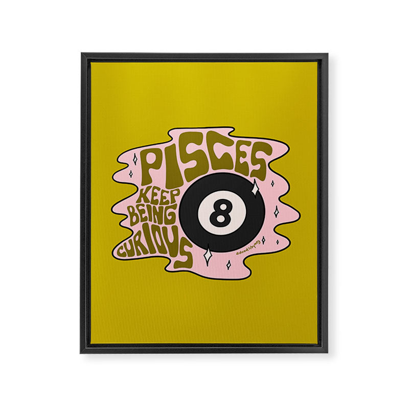 Pisces Magic 8 Ball Framed Canvas Print Gallery Image 8