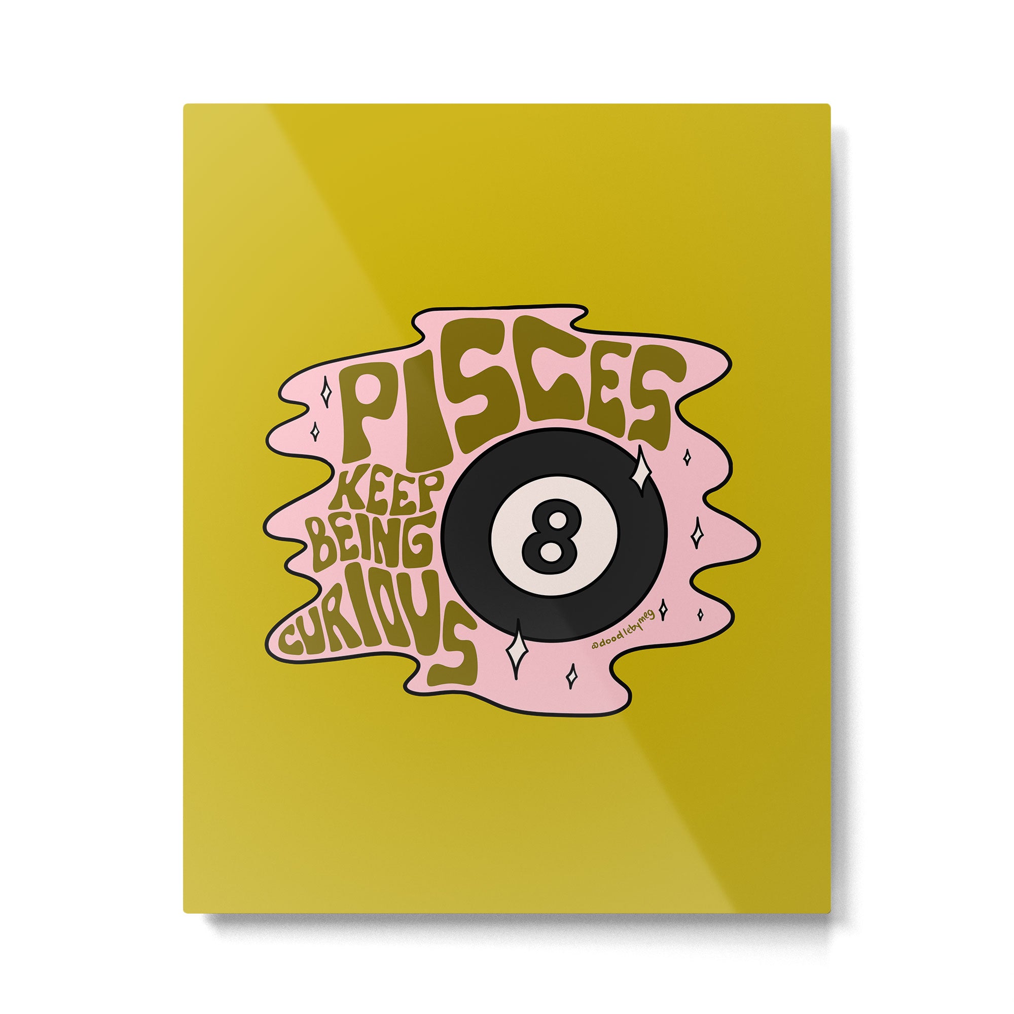 Pisces Magic 8 Ball Metal Print Gallery Image 6
