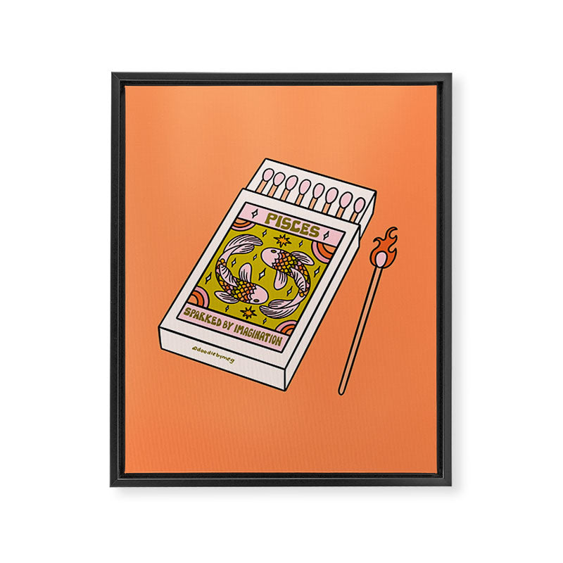 Pisces Matchbox Framed Canvas Print Gallery Image 8