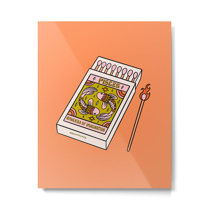 Pisces Matchbox Metal Print Gallery Image 1