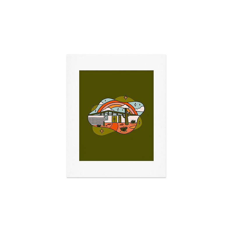 Pisces Mid Century House Art Print Gallery Image 1