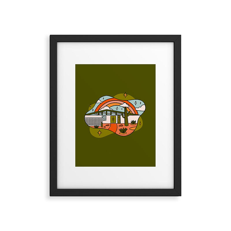 Pisces Mid Century House Framed Art Print Gallery Image 6