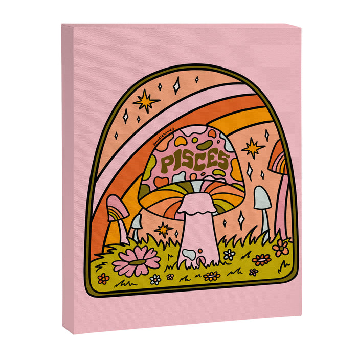 Pisces Mushroom Canvas Print Gallery Image 1