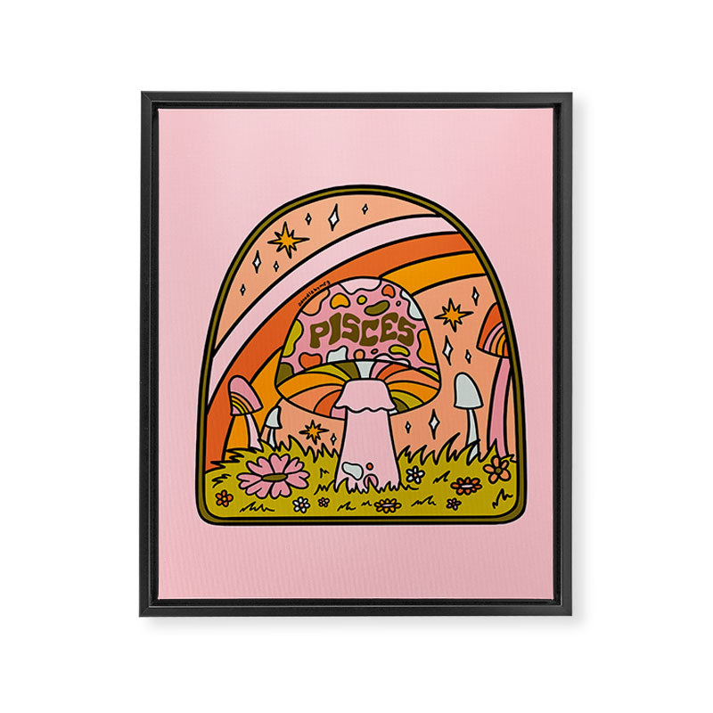 Pisces Mushroom Framed Canvas Print Gallery Image 8