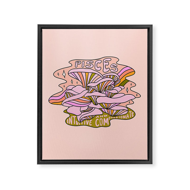 Pisces Mushroom Framed Canvas Print Gallery Image 8