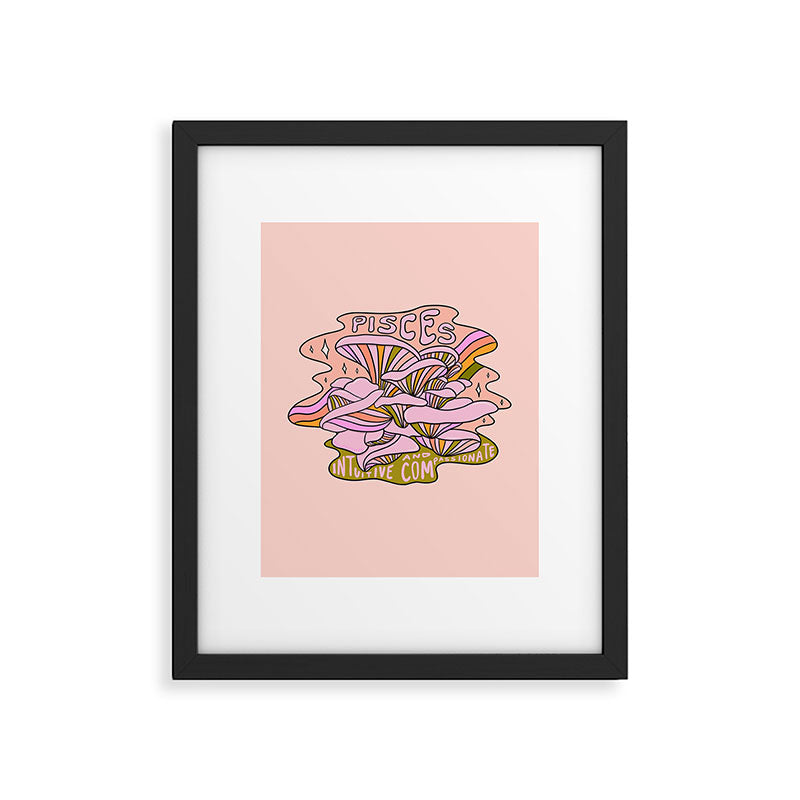 Pisces Mushroom Framed Art Print Gallery Image 6
