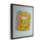 Pisces Notebook Framed Canvas Print Gallery Image 2