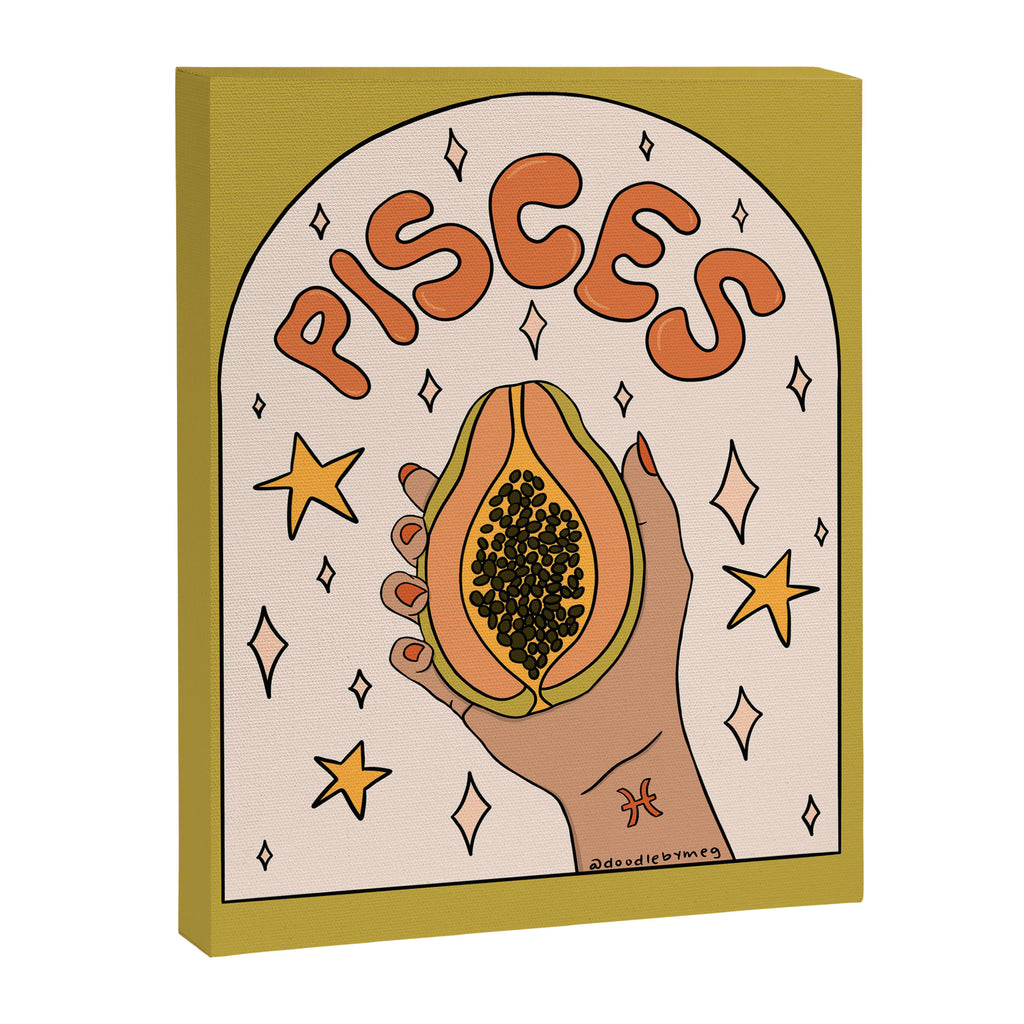 Pisces Papaya Canvas Print Gallery Image 8