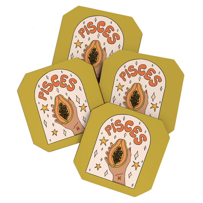 Pisces Papaya Coaster Gallery Image 1