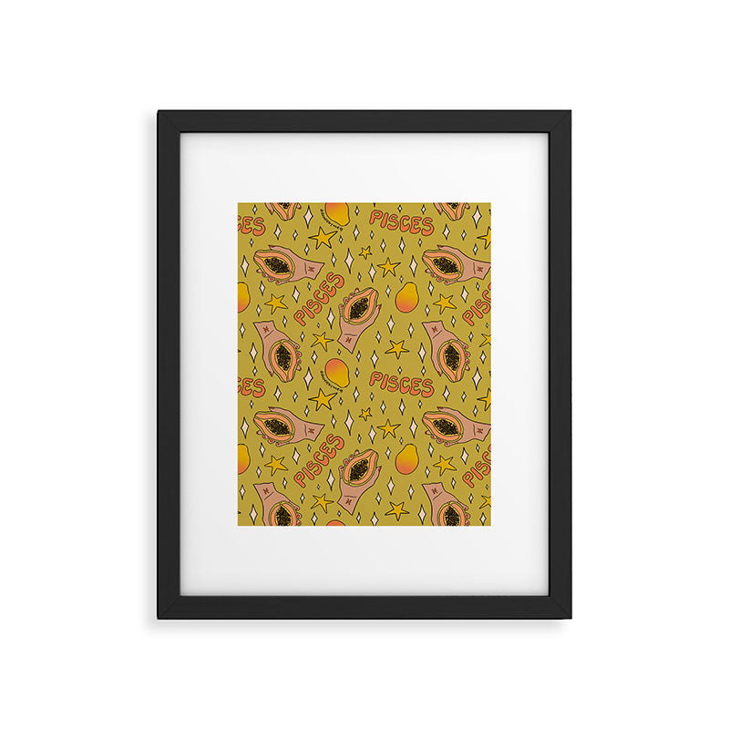 Pisces Papaya Print Framed Art Print Gallery Image 6