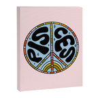 Pisces Peace Sign Canvas Print Gallery Image 8