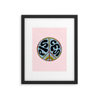 Pisces Peace Sign Framed Art Print Gallery Image 6