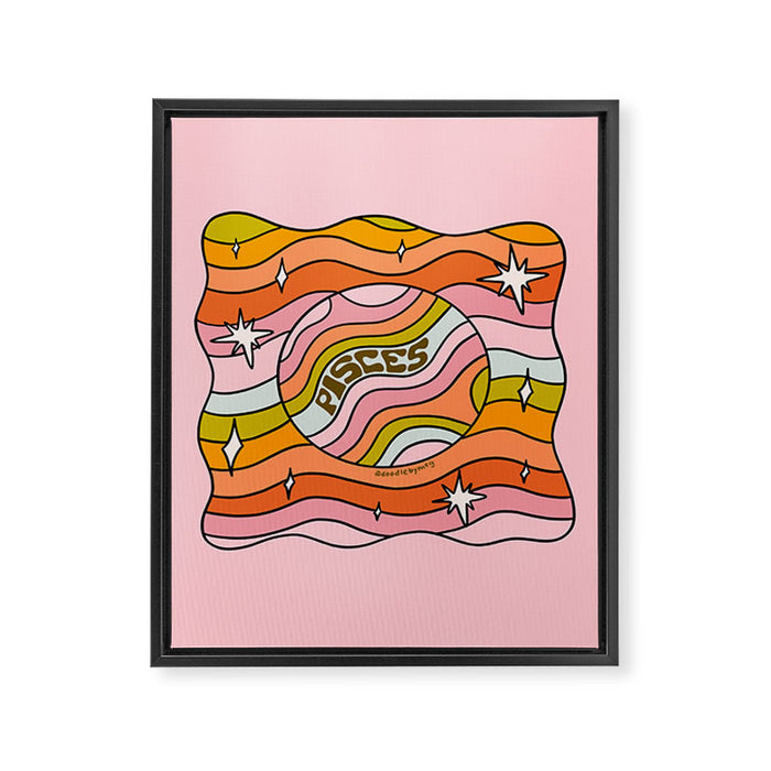 Pisces Planet Framed Canvas Print Gallery Image 1