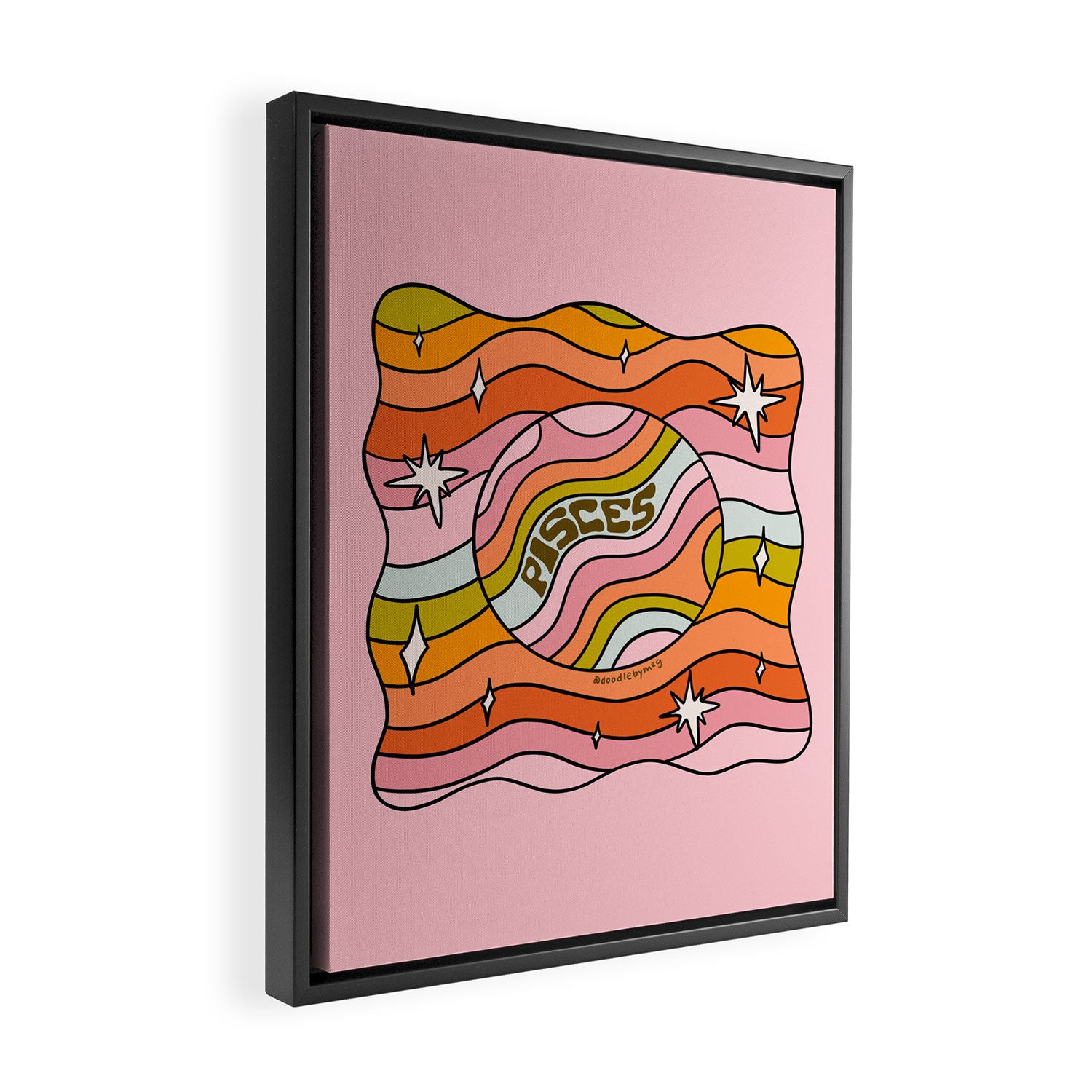 Pisces Planet Framed Canvas Print Gallery Image 2