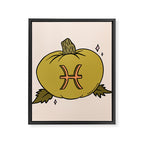 Pisces Pumpkin Framed Canvas Print Gallery Image 8