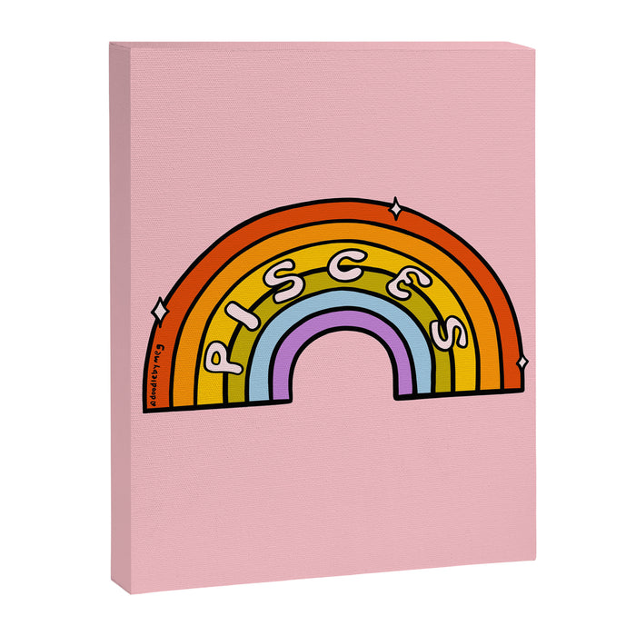 Pisces Rainbow Canvas Print Gallery Image 1