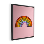 Pisces Rainbow Framed Canvas Print Gallery Image 2