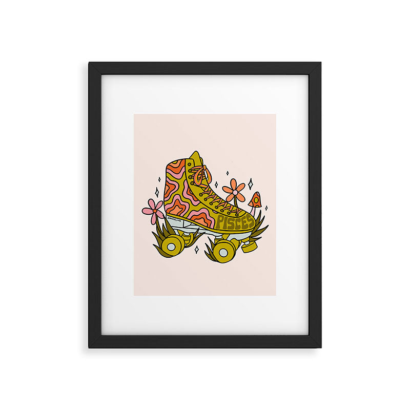 Pisces Roller Skate Framed Art Print Gallery Image 6
