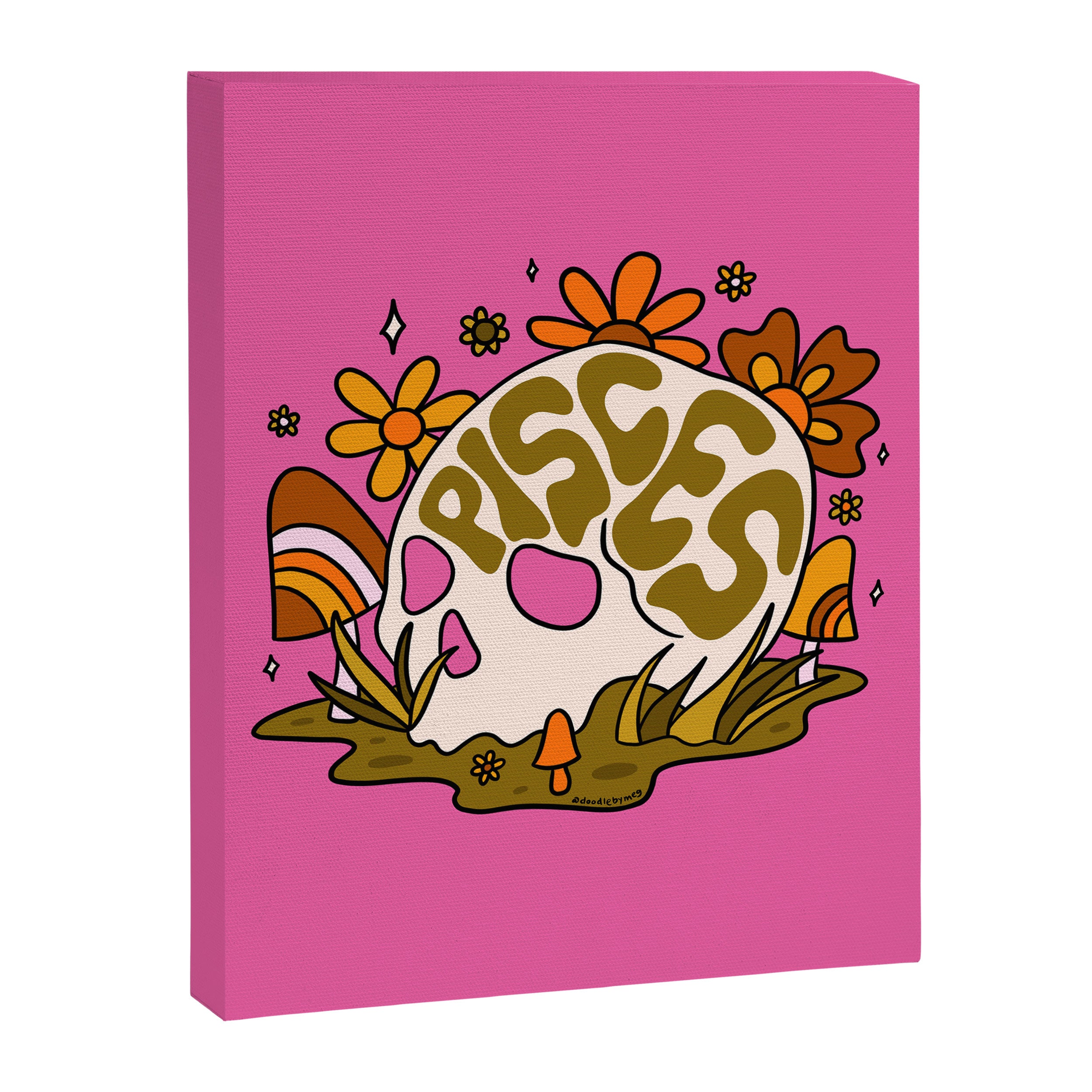 Pisces Skull Canvas Print Gallery Image 8