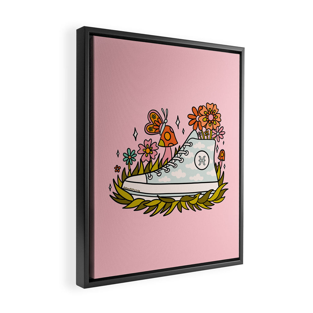 Pisces Sneaker Framed Canvas Print Gallery Image 2