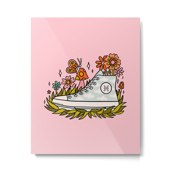 Pisces Sneaker Metal Print Gallery Image 1